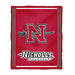 Nicholls State Colonels Vive La Fete Kids Game Day Red Plush Soft Minky Blanket 36 x 48 Mascot