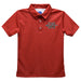 Nicholls State University Colones Embroidered Red Short Sleeve Polo Box Shirt