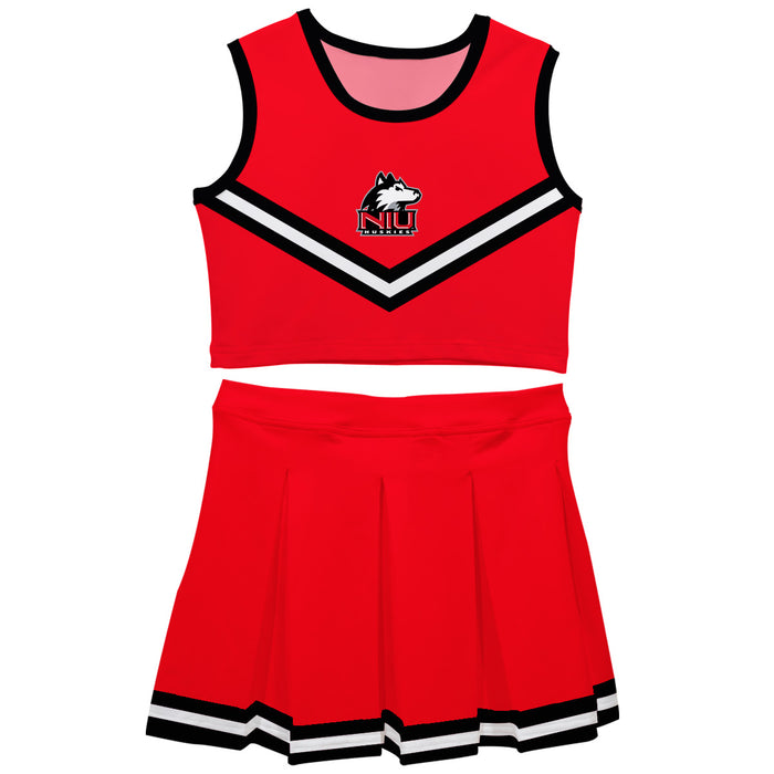 Northern Illinois Huskies Vive La Fete Game Day Red Sleeveless Cheerleader Set