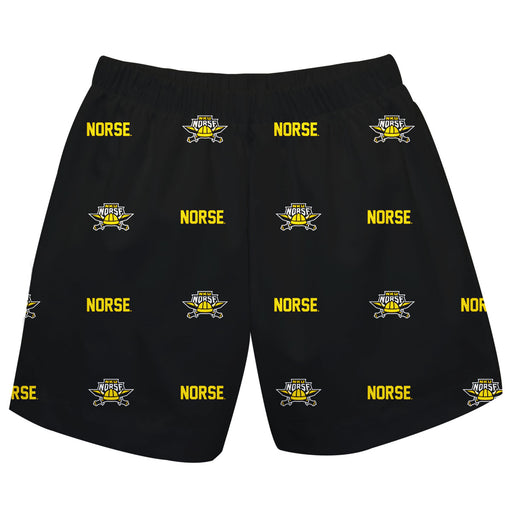 Northern Kentucky Norse Vive La Fete Girls  Game Day All Over Logo Elastic Waist Classic Play Black Pull On Short - Vive La Fête - Online Apparel Store