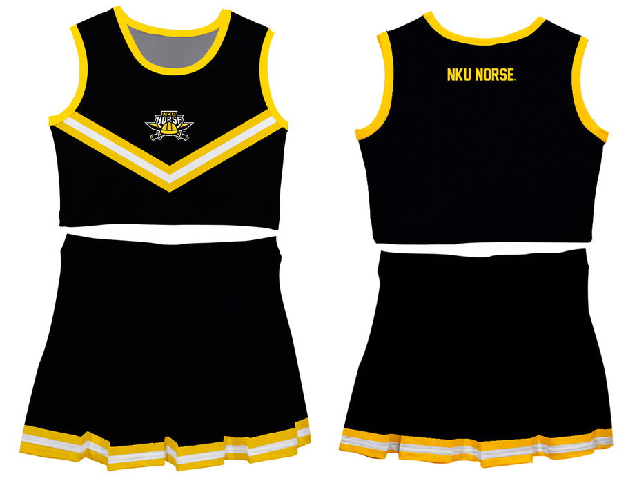 Northern Kentucky Norse Vive La Fete Game Day Black Sleeveless Cheerleader Set - Vive La Fête - Online Apparel Store