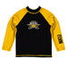 Northern Kentucky Norse Vive La Fete Logo Black Gold Long Sleeve Raglan Rashguard