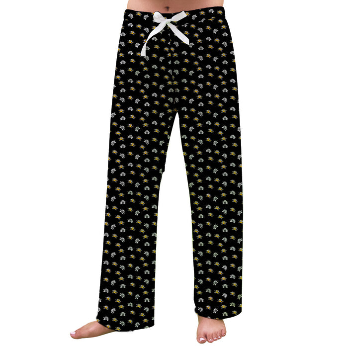 Northern Kentucky Norse Vive La Fete Game Day All Over Logo Women Black Lounge Pants