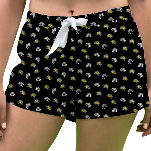 Northern Kentucky Norse Vive La Fete Game Day All Over Logo Women Black Lounge Shorts