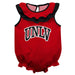 UNLV Rebels Red Sleeveless Ruffle Onesie Logo Bodysuit by Vive La Fete