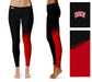 Nevada Las Vegas Rebels Vive la Fete Game Day Collegiate Leg Color Block Women Black Red Yoga Leggings - Vive La Fête - Online Apparel Store