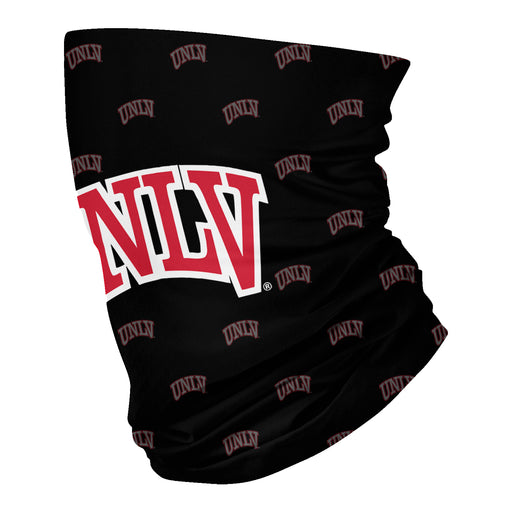 UNLV Rebels Neck Gaiter Black All Over Logo - Vive La Fête - Online Apparel Store