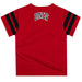 UNLV Rebels Vive La Fete Boys Game Day Red Short Sleeve Tee with Stripes on Sleeves - Vive La Fête - Online Apparel Store