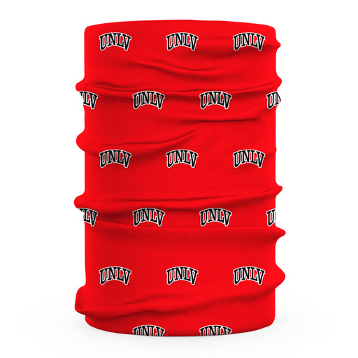 UNLV Rebels Vive La Fete All Over Logo Game Day Collegiate Face Cover Soft 4-Way Stretch Two Ply Neck Gaiter - Vive La Fête - Online Apparel Store