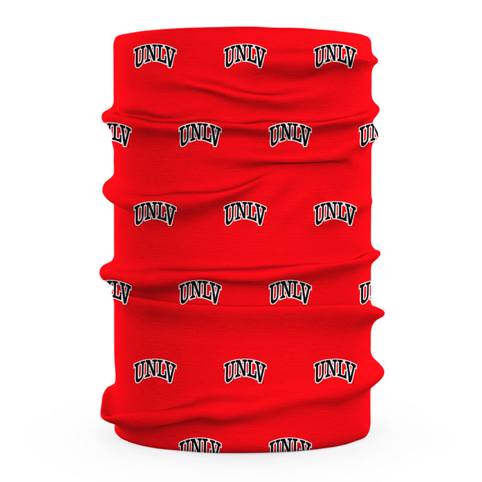 UNLV Rebels Vive La Fete All Over Logo Game Day Collegiate Face Cover Soft 4-Way Stretch Two Ply Neck Gaiter - Vive La Fête - Online Apparel Store