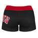 UNLV Rebels Vive La Fete Game Day Logo on Thigh and Waistband Black and Red Women Yoga Booty Workout Shorts 3.75 Inseam" - Vive La Fête - Online Apparel Store