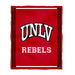 UNLV Rebels Vive La Fete Kids Game Day Red Plush Soft Minky Blanket 36 x 48 Mascot