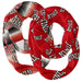 Nevada Las Vegas Rebels Vive La Fete All Over Logo Collegiate Women Set of 2 Light Weight Ultra Soft Infinity Scarfs