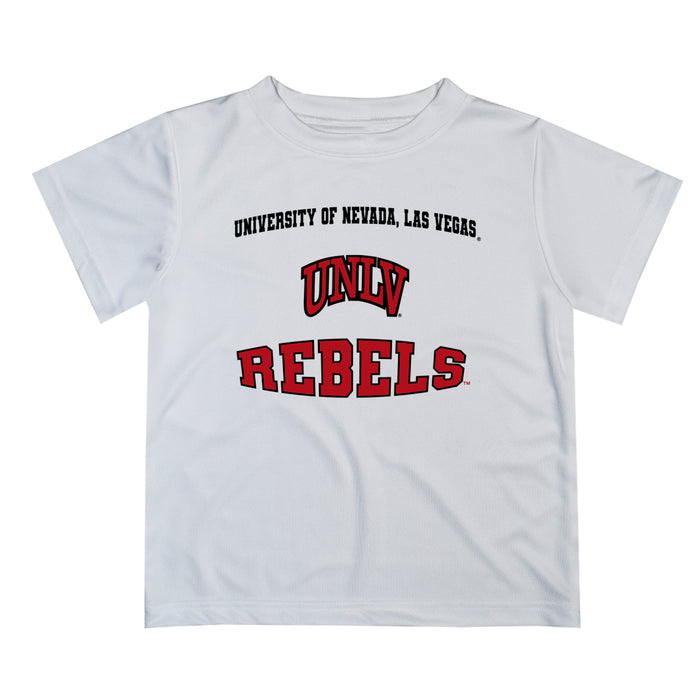 Nevada Las Vegas Rebels Vive La Fete Boys Game Day V3 White Short Sleeve Tee Shirt