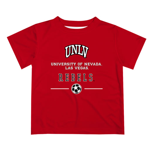 Nevada Las Vegas Rebels Vive La Fete Soccer V1 Red Short Sleeve Tee Shirt