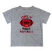 Nevada Las Vegas Rebels Vive La Fete Football V2 Gray Short Sleeve Tee Shirt