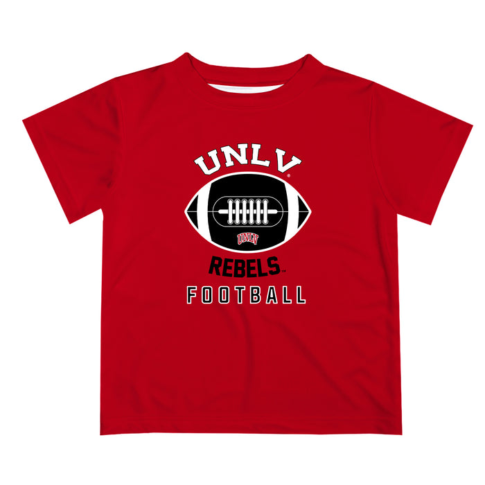 Nevada Las Vegas Rebels Vive La Fete Football V2 Red Short Sleeve Tee Shirt