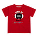 Nevada Las Vegas Rebels Vive La Fete Football V2 Red Short Sleeve Tee Shirt
