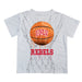 Nevada Las Vegas Rebels Original Dripping Basketball White T-Shirt by Vive La Fete