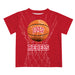 Nevada Las Vegas Rebels Original Dripping Basketball Red T-Shirt by Vive La Fete