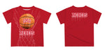 Nevada Las Vegas Rebels Original Dripping Basketball Red T-Shirt by Vive La Fete - Vive La Fête - Online Apparel Store