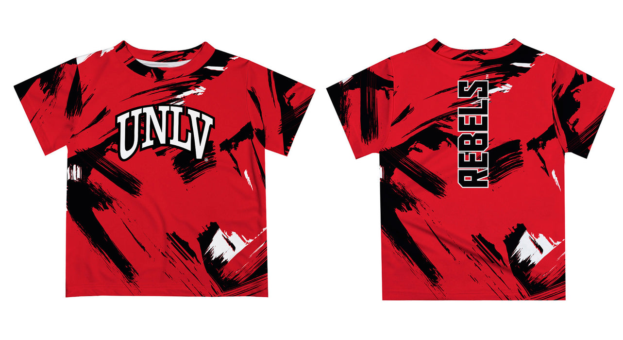 UNLV Rebels Vive La Fete Boys Game Day Red Short Sleeve Tee Paint Brush - Vive La Fête - Online Apparel Store