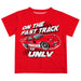 UNLV Rebels Vive La Fete Fast Track Boys Game Day Red Short Sleeve Tee