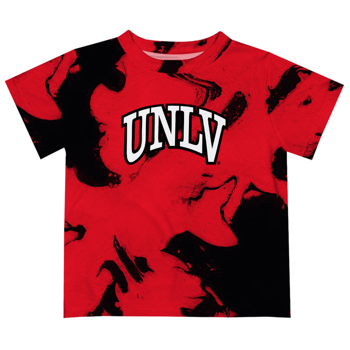 UNLV Rebels Vive La Fete Marble Boys Game Day Red Short Sleeve Tee