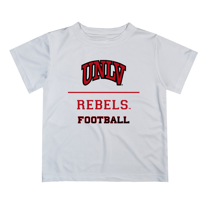 Nevada Las Vegas Rebels Vive La Fete Football V1 White Short Sleeve Tee Shirt