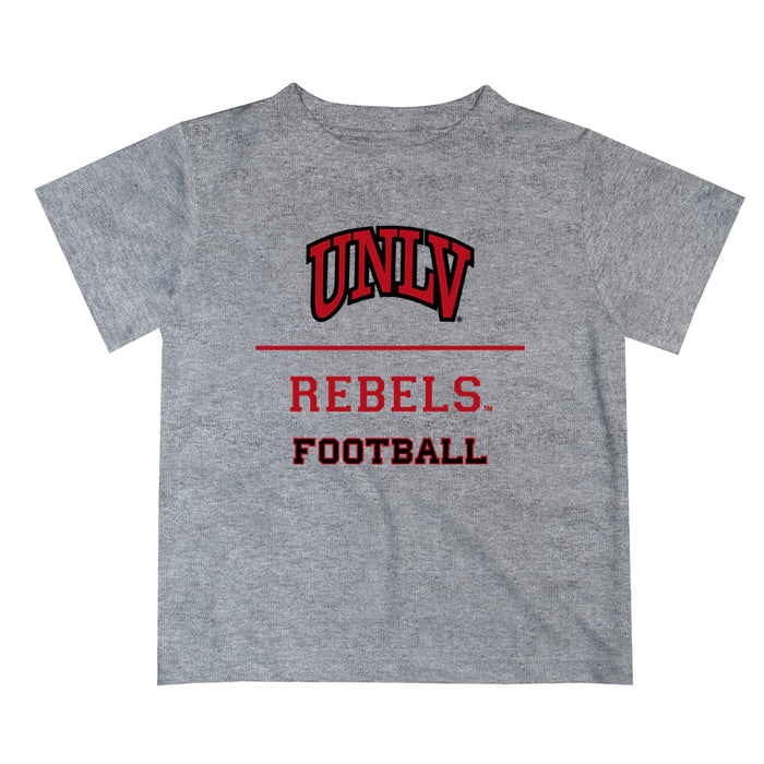 Nevada Las Vegas Rebels Vive La Fete Football V1 Gray Short Sleeve Tee Shirt