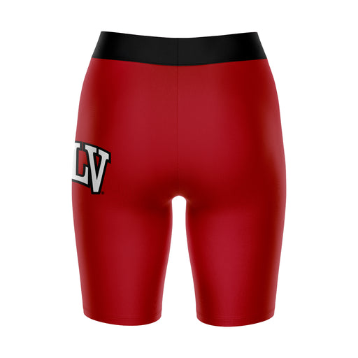 Nevada Las Vegas Rebels Vive La Fete Game Day Logo on Thigh and Waistband Red and Black Women Bike Short 9 Inseam" - Vive La Fête - Online Apparel Store