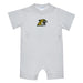 NMU Northern Michigan Wildcats Embroidered White Knit Short Sleeve Boys Romper