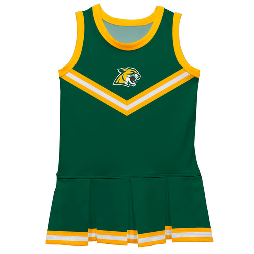 Northern Michigan Wildcats Vive La Fete Game Day Green Sleeveless Cheerleader Dress