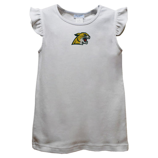 NMU Northern Michigan Wildcats Embroidered White Knit Angel Sleeve