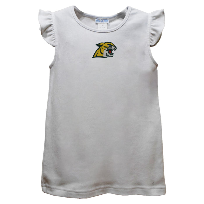 NMU Northern Michigan Wildcats Embroidered White Knit Angel Sleeve