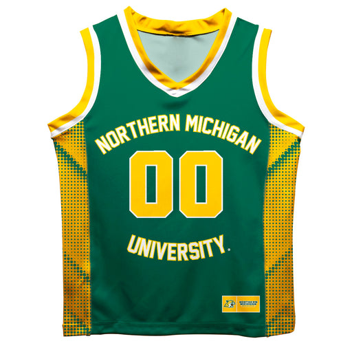 NMU Northern Michigan Wildcats Vive La Fete Game Day Green Boys Fashion Basketball Top