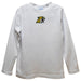 NMU Northern Michigan Wildcats Embroidered White Long Sleeve Boys Tee Shirt