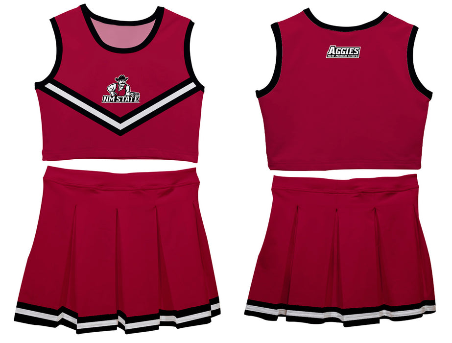 New Mexico State University Aggies Vive La Fete Game Day Crimson Sleeveless Chearleader Set - Vive La Fête - Online Apparel Store