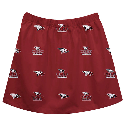 North Carolina Central Eagles Skirt Maroon All Over Logo - Vive La Fête - Online Apparel Store