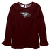 North Carolina Central Eagles Embroidered Maroon Knit Long Sleeve Girls Blouse