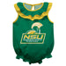 Norfolk State Spartans Green Sleeveless Ruffle Onesie Logo Bodysuit by Vive La Fete