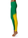Norfolk State Spartans Vive la Fete Game Day Collegiate Leg Color Block Women Green Gold Yoga Leggings - Vive La Fête - Online Apparel Store