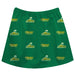 Norfolk State University Spartans Vive La Fete Girls Game Day All Over Logo Elastic Waist Classic Play Green Skirt - Vive La Fête - Online Apparel Store