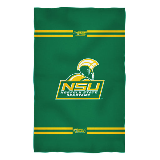 Norfolk State  Spartans Vive La Fete Game Day Absorvent Premium Green Beach Bath Towel 51 x 32" Logo and Stripes" - Vive La Fête - Online Apparel Store