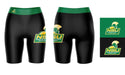 Norfolk State  Spartans Vive La Fete Game Day Logo on Thigh and Waistband Black and Green Women Bike Short 9 Inseam" - Vive La Fête - Online Apparel Store