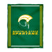 Norfolk State Spartans Vive La Fete Kids Game Day Green Plush Soft Minky Blanket 36 x 48 Mascot