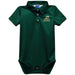 Norfolk State University Spartans Embroidered Hunter Green Solid Knit Polo Onesie