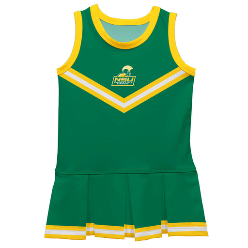 Norfolk State Spartans Vive La Fete Game Day Green Sleeveless Cheerleader Dress