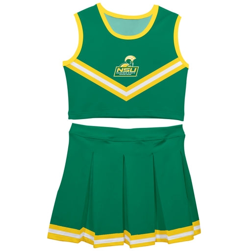 Norfolk State Spartans Vive La Fete Game Day Green Sleeveless Cheerleader Set