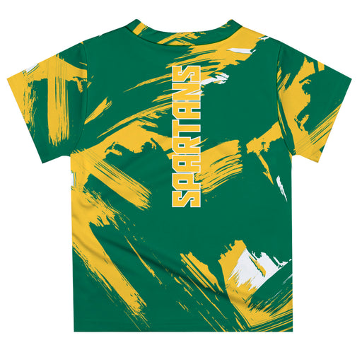 Norfolk State Spartans Vive La Fete Boys Game Day Green Short Sleeve Tee Paint Brush - Vive La Fête - Online Apparel Store